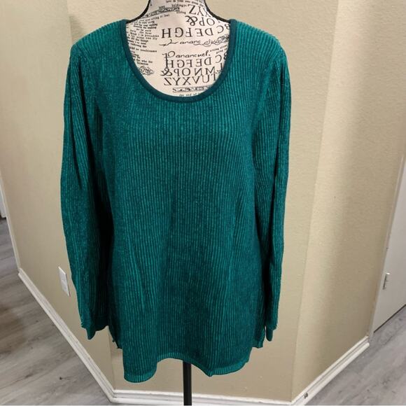 H by Halstom crew neck top sz large - Picture 1 of 7